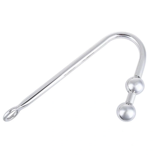 Anal Balls Steel Stainless 4417 Two Hook Pleasurable 0306